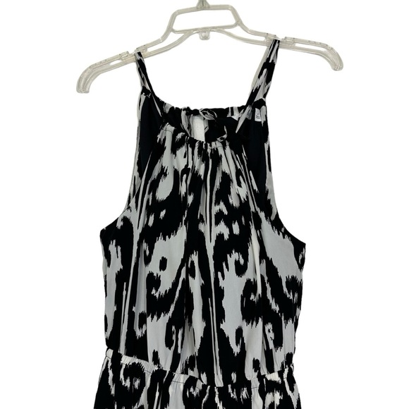 Athleta Ikat Bloom Ripple Maxi Dress Black White S - Picture 3 of 14